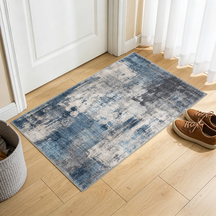 Haus Appeal Designs Metronova 2x3 Blue Accent Rug - HA-MET80012-3