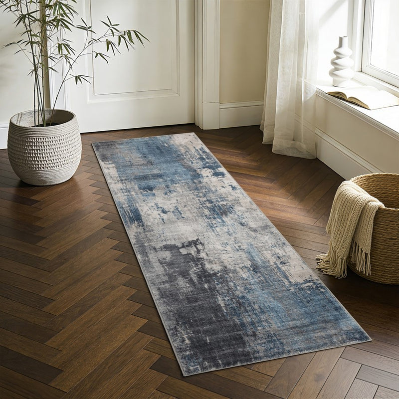 Haus Appeal Metronova 2x7 Blue Runner Rug
