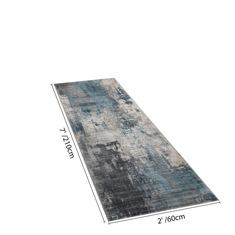 Haus Appeal Metronova 2x7 Blue Runner Rug