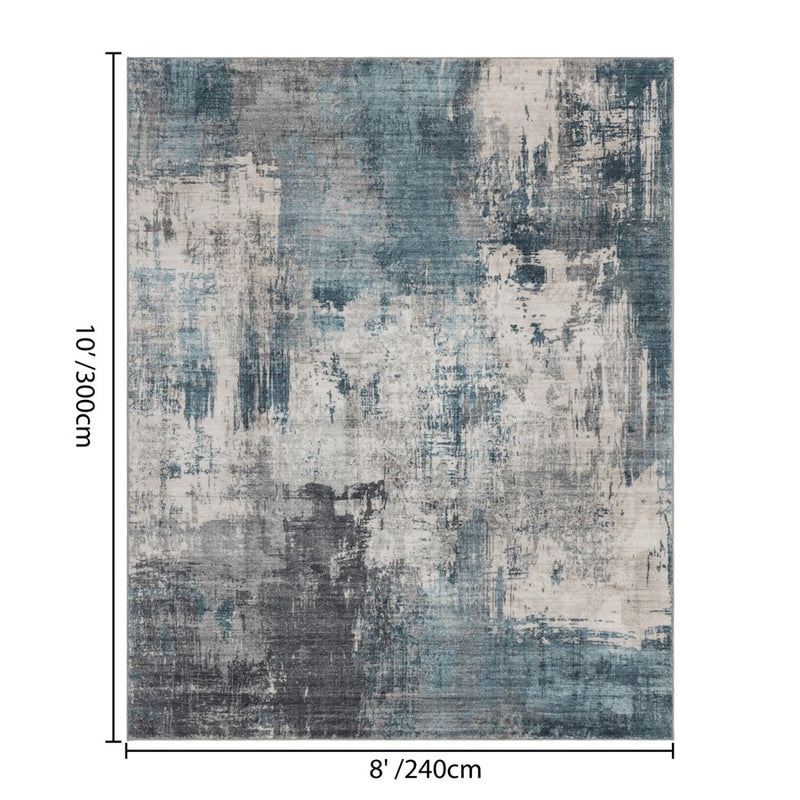 Haus Appeal Metronova 8x10 Blue Area Rug