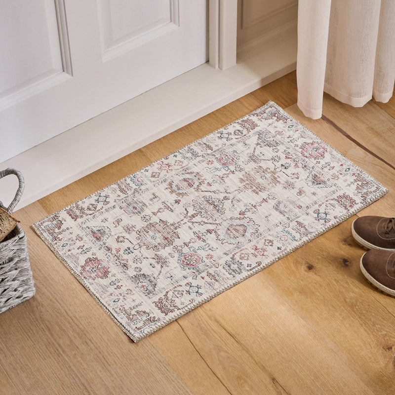 Haus Appeal Mansion 2' x 3' Area Rug, Multi Beige