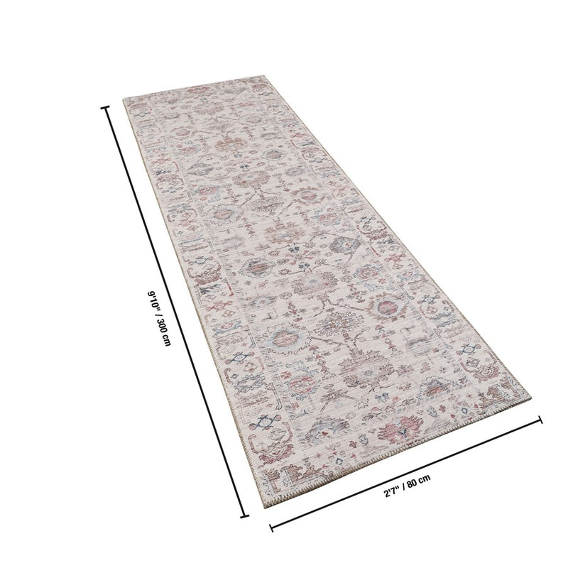 Haus Appeal Mansion 2'7'' x 9'10'' Runner, Multi Beige