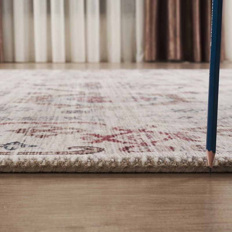 Haus Appeal Mansion 5'3'' x 7'3'' Area Rug, Multi Beige