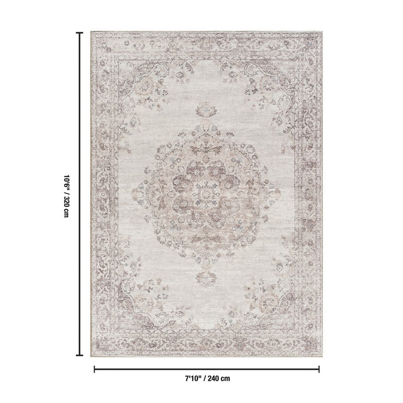 Haus Appeal Mansion 7'10" x 10'6" Area Rug, Ivory