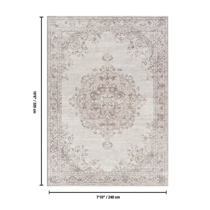Haus Appeal Mansion 7'10" x 10'6" Area Rug, Ivory
