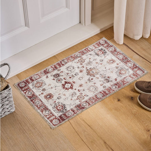 Haus Appeal Mansion 2' x 3' Area Rug, Red