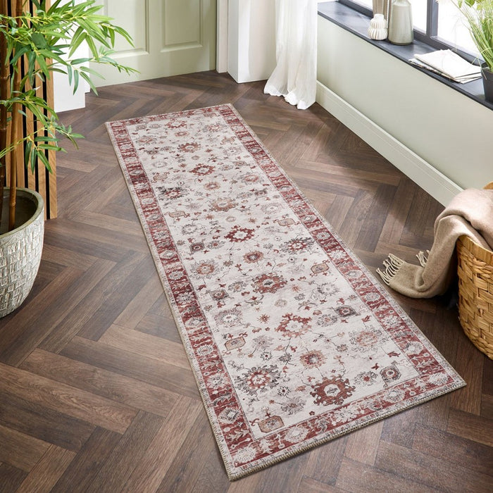 Haus Appeal Mansion 2'7'' x 9'10'' Runner, Red