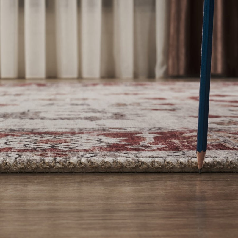 Haus Appeal Mansion 2'7'' x 9'10'' Runner, Red