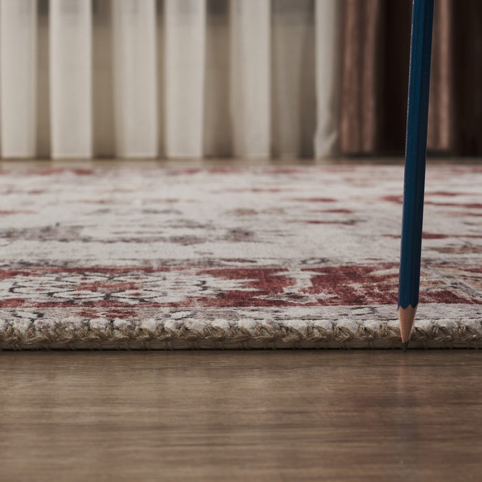 Haus Appeal Mansion 2'7'' x 9'10'' Runner, Red