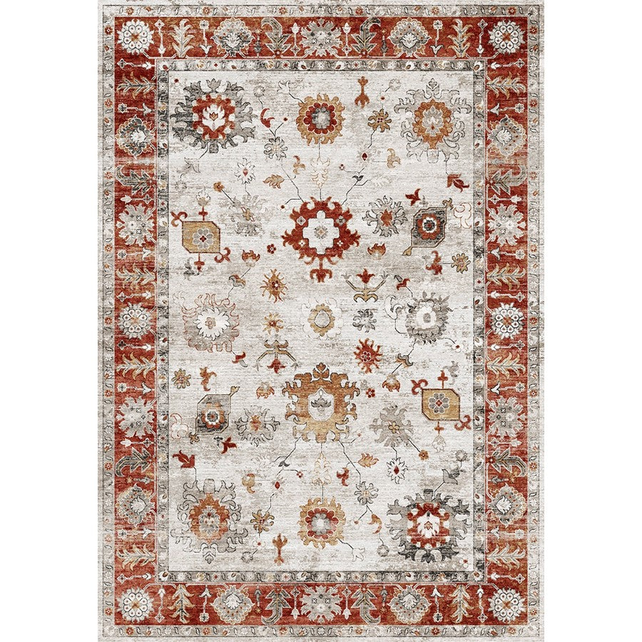 Haus Appeal Mansion 5'3'' x 7'3'' Area Rug, Red - HA-NBL20155-7