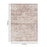 Haus Appeal Legend 5'3'' x 7'3'' Area Rug, Light Brown