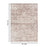 Haus Appeal Legend 7'10" x 10'6" Area Rug, Light Brown