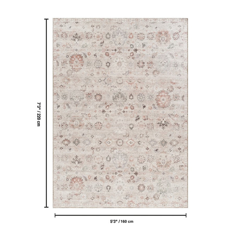 Haus Appeal Legend 5'3'' x 7'3'' Area Rug, Beige Ivory