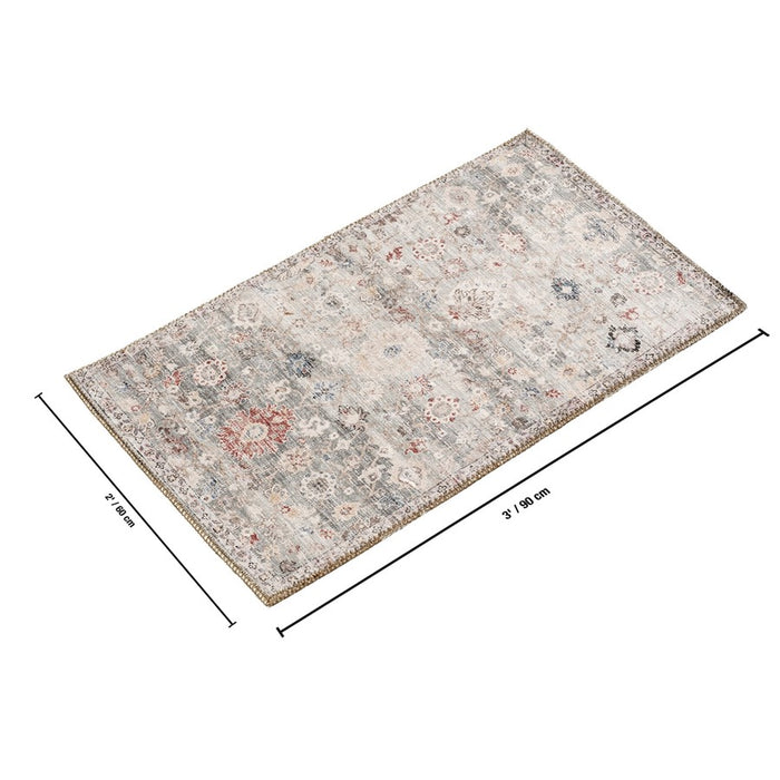 Haus Appeal Legend 2' x 3' Area Rug, Green Ivory