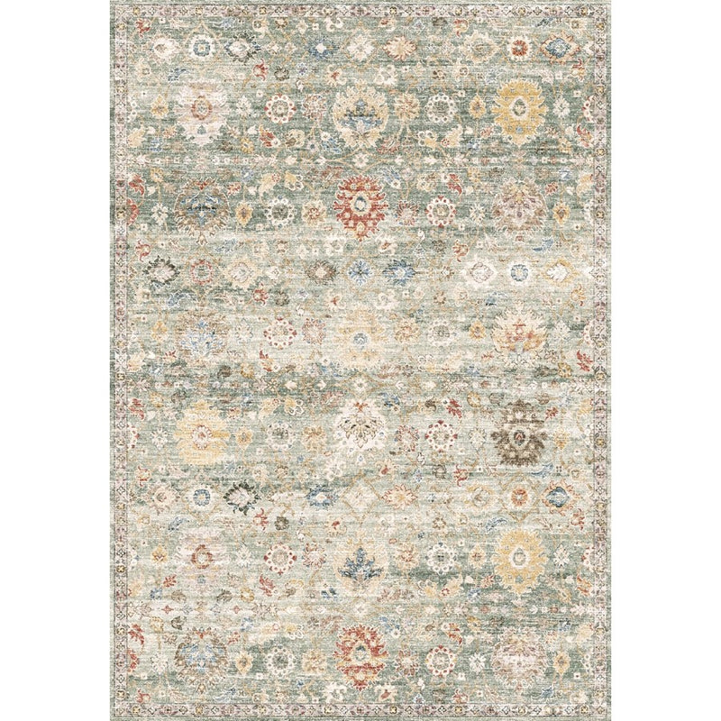 Haus Appeal Legend 5'3'' x 7'3'' Area Rug, Green Ivory