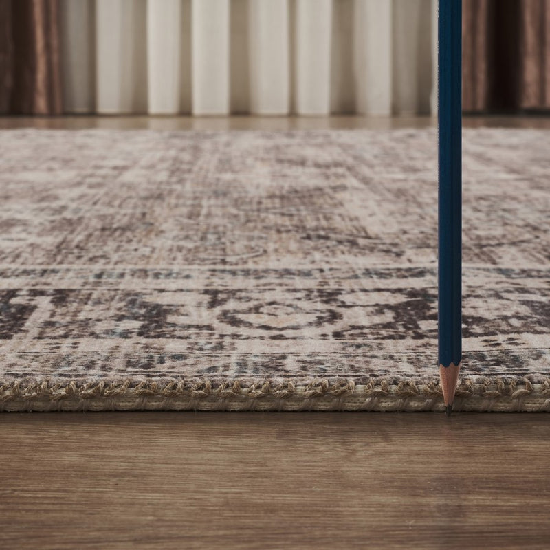 Haus Appeal Legend 2' x 3' Area Rug, Brown Ivory