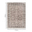 Haus Appeal Legend 5'3'' x 7'3'' Area Rug, Brown Ivory