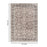 Haus Appeal Legend 7'10" x 10'6" Area Rug, Brown Ivory
