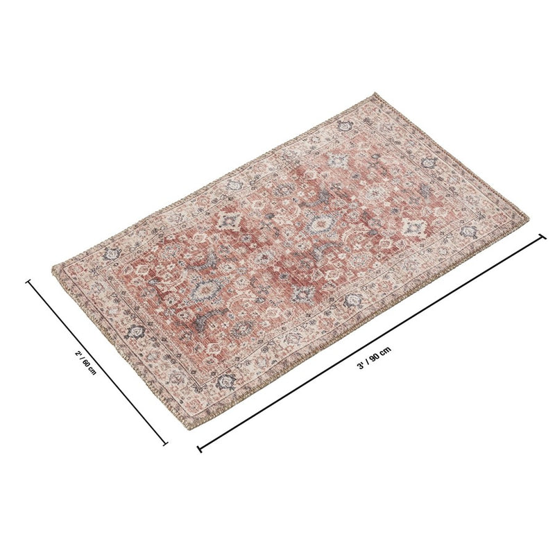 Haus Appeal Legend 2' x 3' Area Rug, Red Ivory