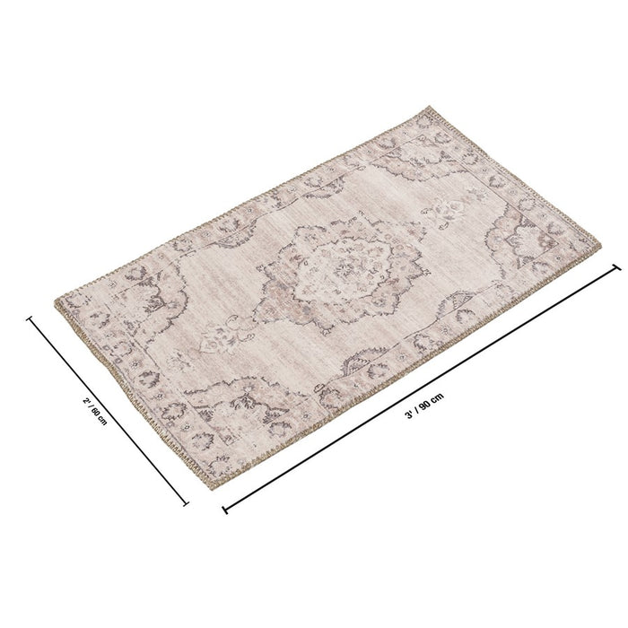 Haus Appeal Legend Medallion 2' x 3' Area Rug, Beige