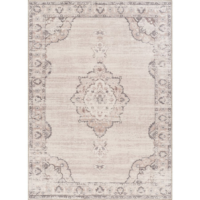 Haus Appeal Legend 2'7" x 9'10" Runner | Traditional Oriental Medallion Beige Polyester | Hallway & Entryway High-Traffic Area Rug | Model HA-RYL10063-10