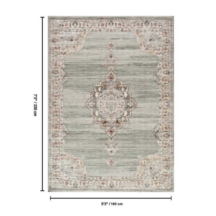 Haus Appeal Legend 5'3'' x 7'3'' Area Rug, Green