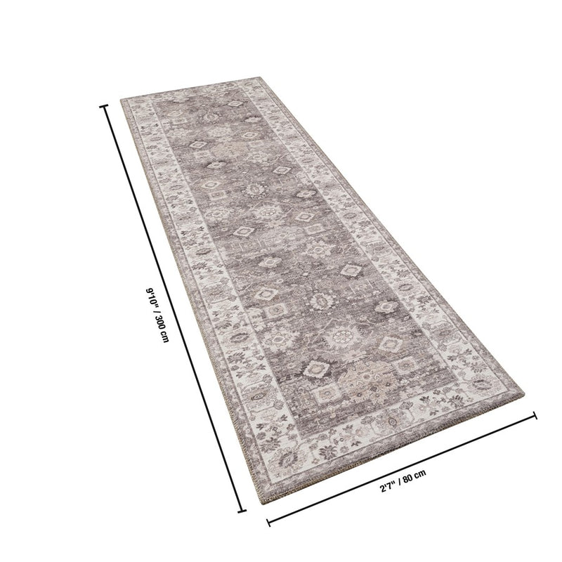 Haus Appeal Legend 2'7'' x 9'10'' Runner, Brown Ivory