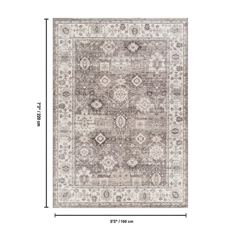 Haus Appeal Legend 5'3'' x 7'3'' Area Rug, Brown
