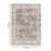 Haus Appeal Legend 5'3'' x 7'3'' Area Rug, Brown