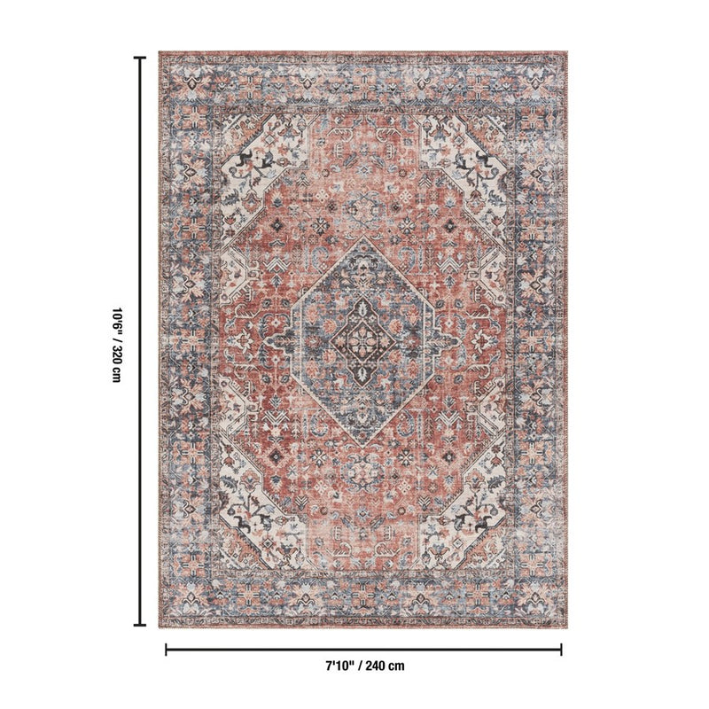 Haus Appeal Legend 7'10" x 10'6" Area Rug, Rose