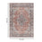 Haus Appeal Legend 7'10" x 10'6" Area Rug, Rose