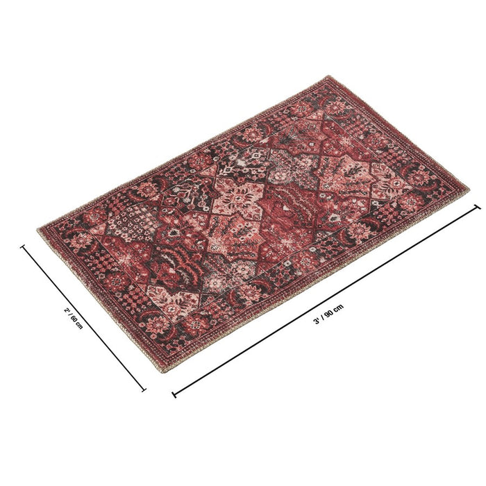 Haus Appeal Legend 2' x 3' Area Rug, Red