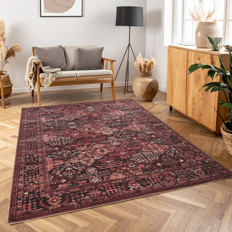 Haus Appeal Legend 5'3'' x 7'3'' Area Rug, Red