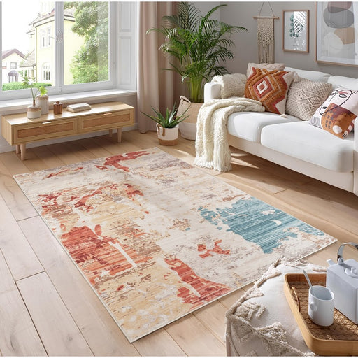 Haus Appeal Gems Abstract 5'3'' x 7'3'' Area Rug, Multi