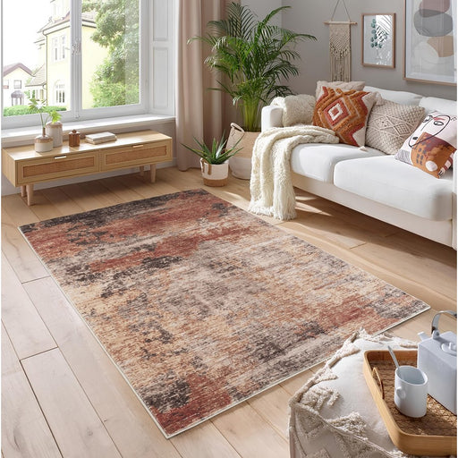 Haus Appeal Gems 5'3'' x 7'3'' Area Rug, Multi Beige