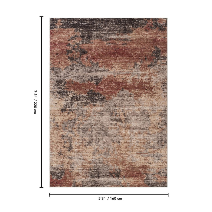 Haus Appeal Gems 5'3'' x 7'3'' Area Rug, Multi Beige