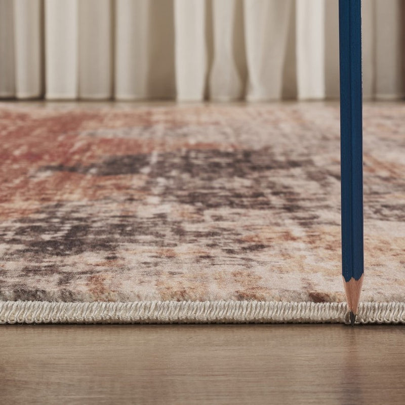 Haus Appeal Gems 7'10" x 10'6" Area Rug, Multi Dark Beige