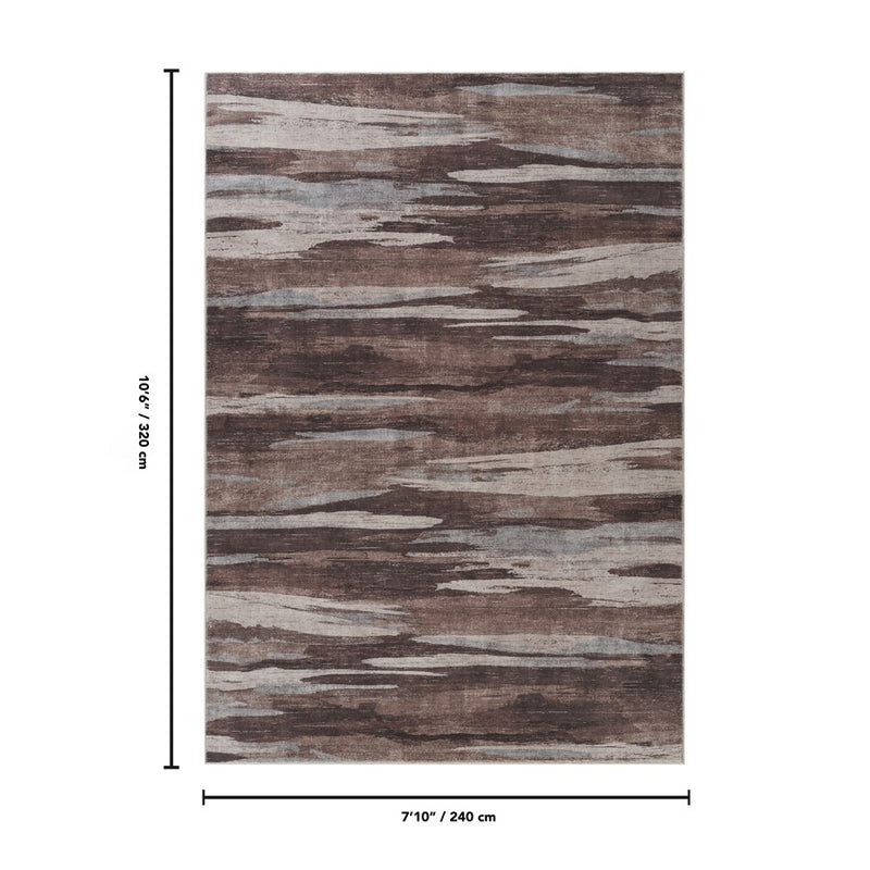 Haus Appeal Gems 7'10" x 10'6" Area Rug, Multi Brown