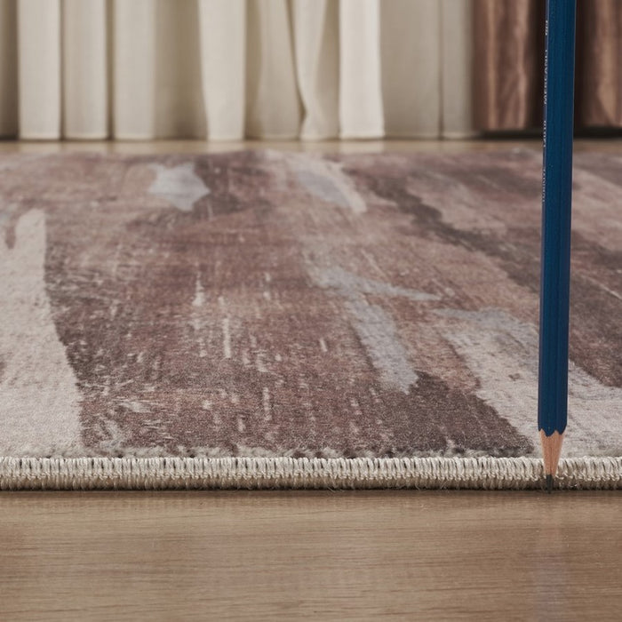 Haus Appeal Gems 7'10" x 10'6" Area Rug, Multi Brown
