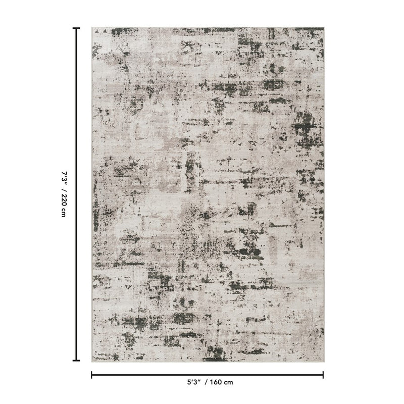 Haus Appeal Gems 5'3'' x 7'3'' Area Rug, Multi Green
