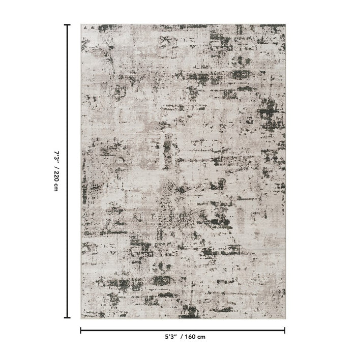 Haus Appeal Gems 5'3'' x 7'3'' Area Rug, Multi Green