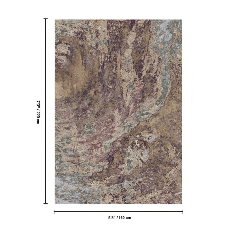 Haus Appeal Vision 5'3'' x 7'3'' Area Rug, Rust