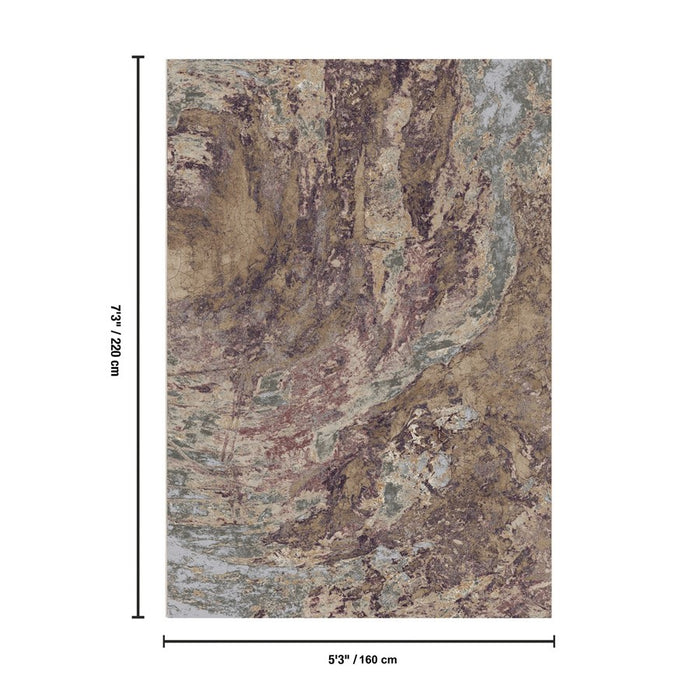Haus Appeal Vision 5'3'' x 7'3'' Area Rug, Rust