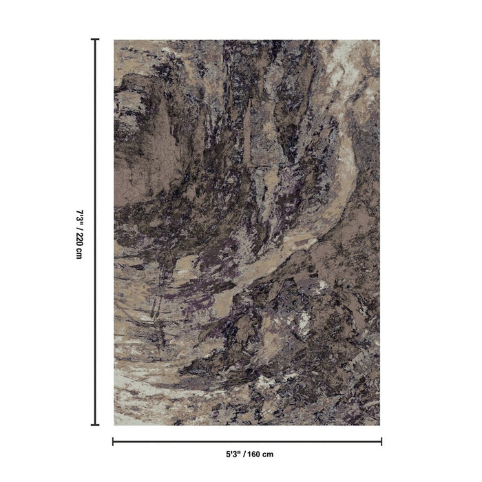 Haus Appeal Vision 5'3'' x 7'3'' Area Rug, Brown