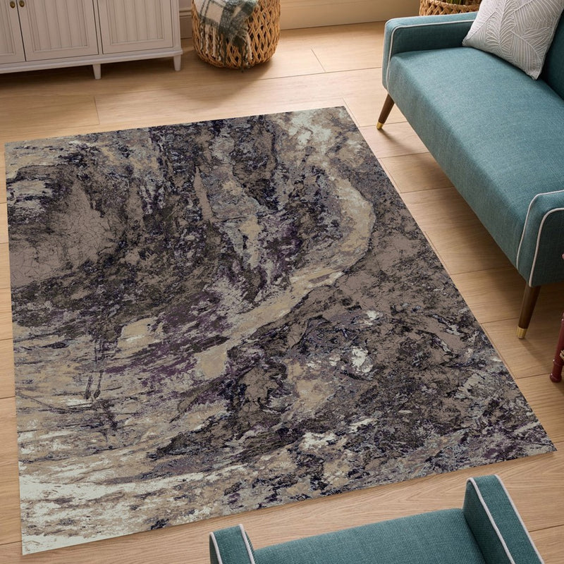 Haus Appeal Vision 7'10" x 10'6" Area Rug, Brown