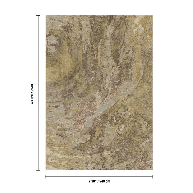 Haus Appeal Vision 7'10" x 10'6" Area Rug, Gold