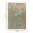 Haus Appeal Vision 7'10" x 10'6" Area Rug, Turquoise