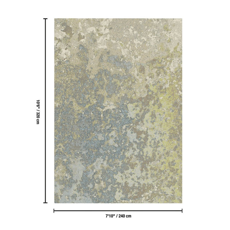 Haus Appeal Vision 7'10" x 10'6" Area Rug, Lime