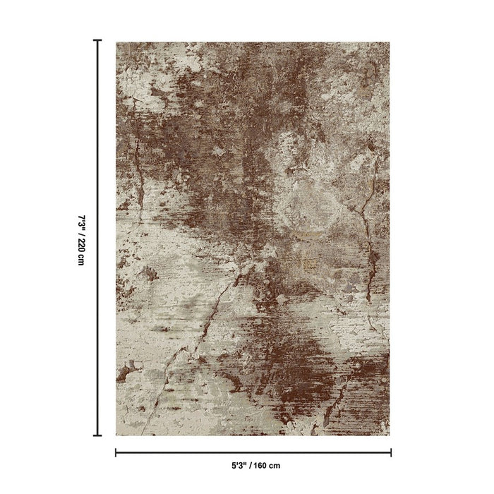 Haus Appeal Vision 5'3'' x 7'3'' Area Rug, Taupe