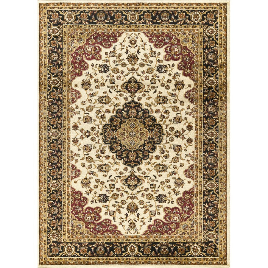 Haus Appeal Palace 5'3'' x 7'3'' Area Rug, Cream Medallion - HA-VIN50015-7